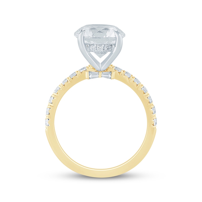 Main Image 3 of KAY Bow Collection Round-Cut Lab-Grown Diamond Engagement Ring 3-1/2 ct tw 14K Yellow Gold
