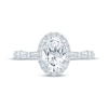 Thumbnail Image 3 of KAY Bow Collection Oval-Cut Lab-Grown Diamond Halo Engagement Ring 2-1/4 ct tw 14K White Gold