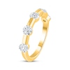 Thumbnail Image 2 of Now + Forever Lab-Grown Diamonds Anniversary Station Ring 1-1/4 ct tw 14K Yellow Gold