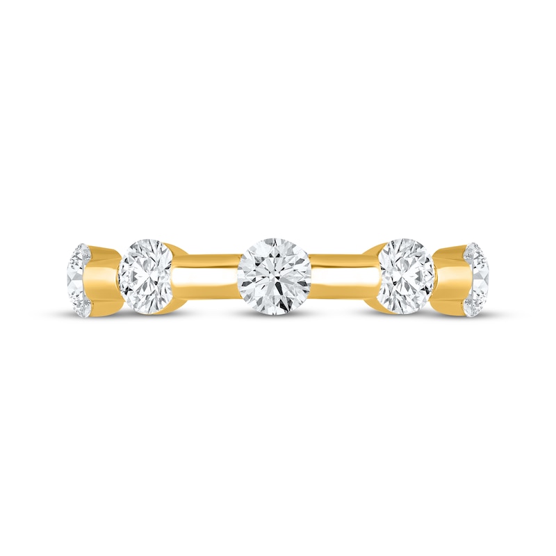 Main Image 3 of Now + Forever Lab-Grown Diamonds Anniversary Station Ring 1-1/4 ct tw 14K Yellow Gold