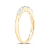 Thumbnail Image 2 of Now + Forever Lab-Grown Diamonds Oval-Cut Five-Stone Anniversary Ring 1/2 ct tw 14K Yellow Gold