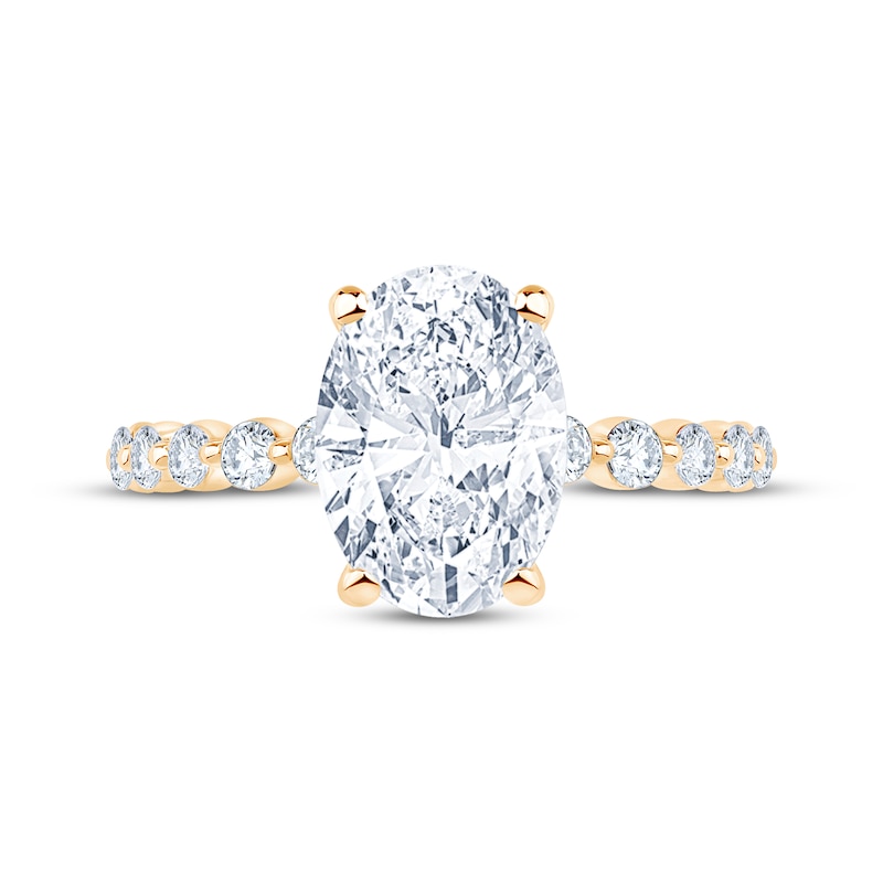 Main Image 3 of Now + Forever Lab-Grown Diamonds Oval-Cut Engagement Ring 2-1/2 ct tw 14K Yellow Gold