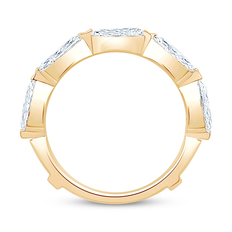 Main Image 2 of KAY Lab-Grown Diamonds Marquise-Cut Enhancer Ring 3-1/5 ct tw 14K Yellow Gold