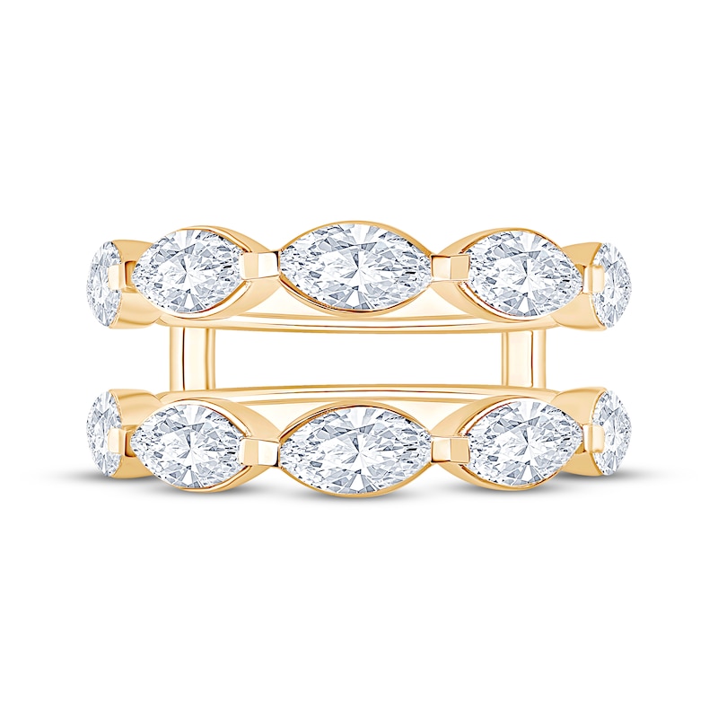 Main Image 3 of KAY Lab-Grown Diamonds Marquise-Cut Enhancer Ring 3-1/5 ct tw 14K Yellow Gold