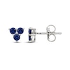 Thumbnail Image 3 of STUDIO BY KAY Blue Lab-Created Sapphire Trio Stud Earrings Sterling Silver