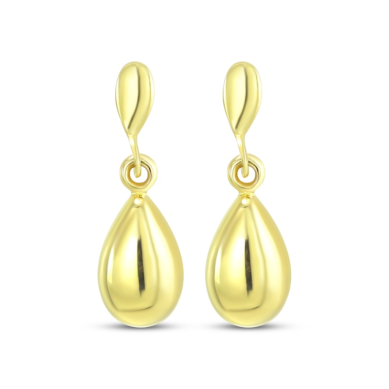 Main Image 2 of Reaura Polished Teardrop Dangle Earrings 14K Yellow Gold