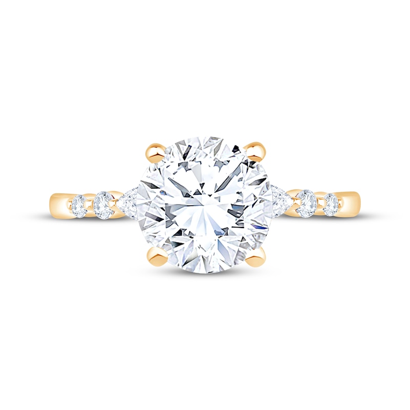 Main Image 3 of Now + Forever Lab-Grown Diamonds Round-Cut Engagement Ring 2-1/5 ct tw 14K Yellow Gold