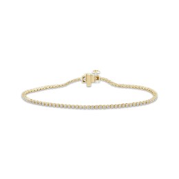 KAY Signature Collection Lab-Grown Diamond Tennis Bracelet 1 ct tw 10K Yellow Gold 7"