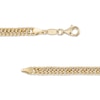 Thumbnail Image 2 of 1.4mm Double Curb Chain Bracelet 24K Yellow Gold Vermeil Hollow Sterling Silver 7.5"