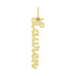 Sterling Silver or 10K Gold Name Plate Charm