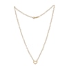 Thumbnail Image 2 of Heart Chain Necklace 18K Yellow Gold-Plated Solid Sterling Silver 18"