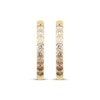 Thumbnail Image 2 of Desert Diamonds Ombré Hoop Earrings 3/4 ct tw 10K Yellow Gold