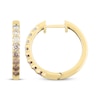 Thumbnail Image 3 of Desert Diamonds Ombré Hoop Earrings 3/4 ct tw 10K Yellow Gold
