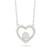 Thumbnail Image 1 of KAY Lab-Grown Diamonds Heart Necklace 1/20 ct tw Sterling Silver