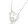 Thumbnail Image 2 of KAY Lab-Grown Diamonds Heart Necklace 1/20 ct tw Sterling Silver