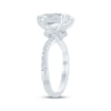 Thumbnail Image 2 of Monique Lhuillier Bliss Oval-Cut Lab-Grown Diamond Engagement Ring 4-1/3 ct tw 18K White Gold