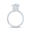 Thumbnail Image 3 of Monique Lhuillier Bliss Oval-Cut Lab-Grown Diamond Engagement Ring 4-1/3 ct tw 18K White Gold