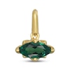 Thumbnail Image 1 of STUDIO BY KAY Marquise-Cut Lab-Created Emerald East-West Charm 24K Yellow Gold Vermeil Sterling Silver