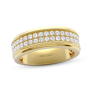 THE LEO Diamond Men's Certified Wedding Band 1 ct tw 14K Yellow Gold