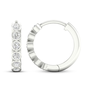 Rocksbox The Mina Lab-Grown Diamond Huggie Hoop Earrings 1/5 ct tw Sterling Silver