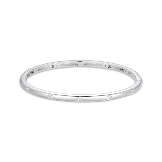 Rocksbox Lab-Grown Diamond Station Bangle Bracelet 5/8 ct tw Sterling Silver