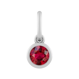 Sterling Silver or 10K Gold 4mm Lab-Created Ruby