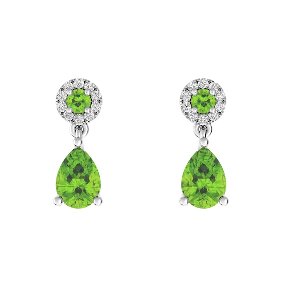 Peridot Fashion Earrings Sterling Silver