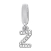 Thumbnail Image 1 of True Definition Letter Z Initial Charm 1/20 ct tw Diamonds Sterling Silver