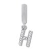 Thumbnail Image 0 of True Definition Letter H Initial Charm 1/20 ct tw Diamonds Sterling Silver