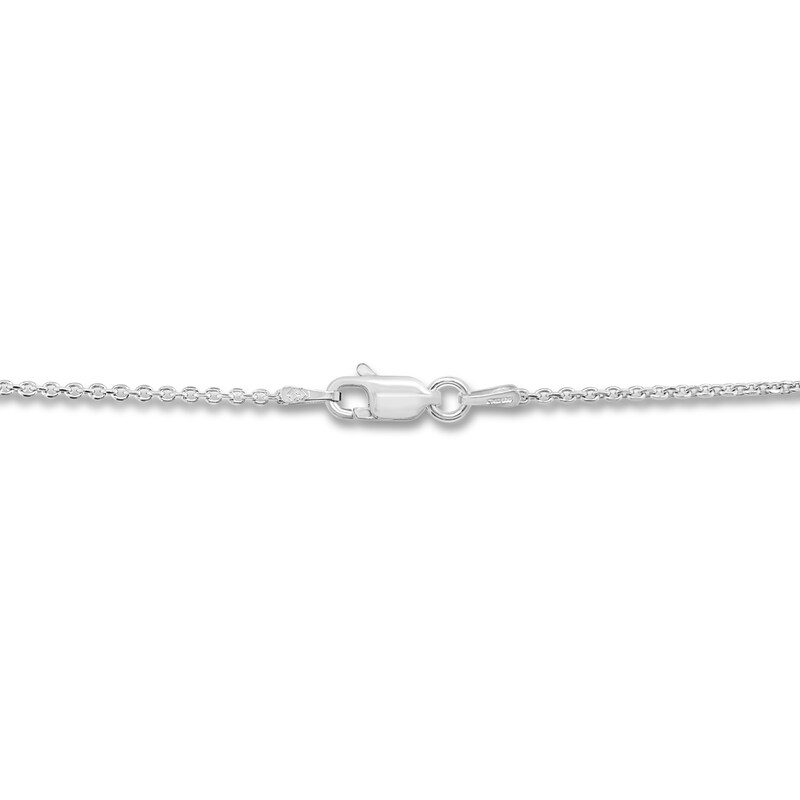 Main Image 2 of Cable Chain Necklace Solid Sterling Silver 24&quot;
