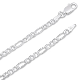 Figaro Chain Necklace Sterling Silver 20&quot;