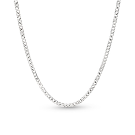 Kay Solid Curb Chain Necklace Sterling Silver 20"