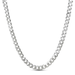 Cuban Chain Necklace Sterling Silver 22&quot;