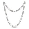 Thumbnail Image 1 of Solid Figaro Chain Necklace Sterling Silver 24"