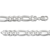 Thumbnail Image 2 of Solid Figaro Chain Necklace Sterling Silver 24"