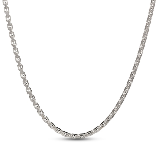 Forzatina Chain Necklace Solid Sterling Silver 24"