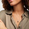 Thumbnail Image 3 of Citrine & White Lab-Created Sapphire Necklace Sterling Silver 18&quot;