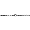 Thumbnail Image 1 of Men's Black Sapphire Cross Necklace Ion-Plated Stainless Steel 22"