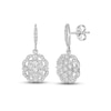 Thumbnail Image 0 of Diamond Dangle Earrings 3/4 ct tw Round-cut Sterling Silver