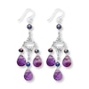 Thumbnail Image 1 of Chandelier Earrings Amethyst/Cultured Pearls Sterling Silver