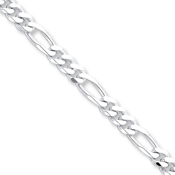 Figaro Necklace Solid Sterling Silver 22"