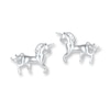 Thumbnail Image 0 of Petite Unicorn Earrings Sterling Silver