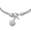 Thumbnail Image 1 of Diamond Heart Necklace 1/8 ct tw Round-cut Sterling Silver