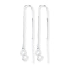 Thumbnail Image 1 of Heart Threader Earrings Sterling Silver
