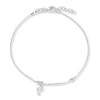 Thumbnail Image 1 of Dolphin Charm Anklet Solid Sterling Silver 10&quot;