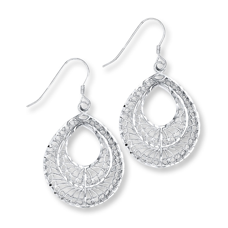 Filigree Earrings Sterling Silver