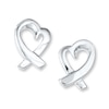 Thumbnail Image 1 of Heart Earrings Sterling Silver