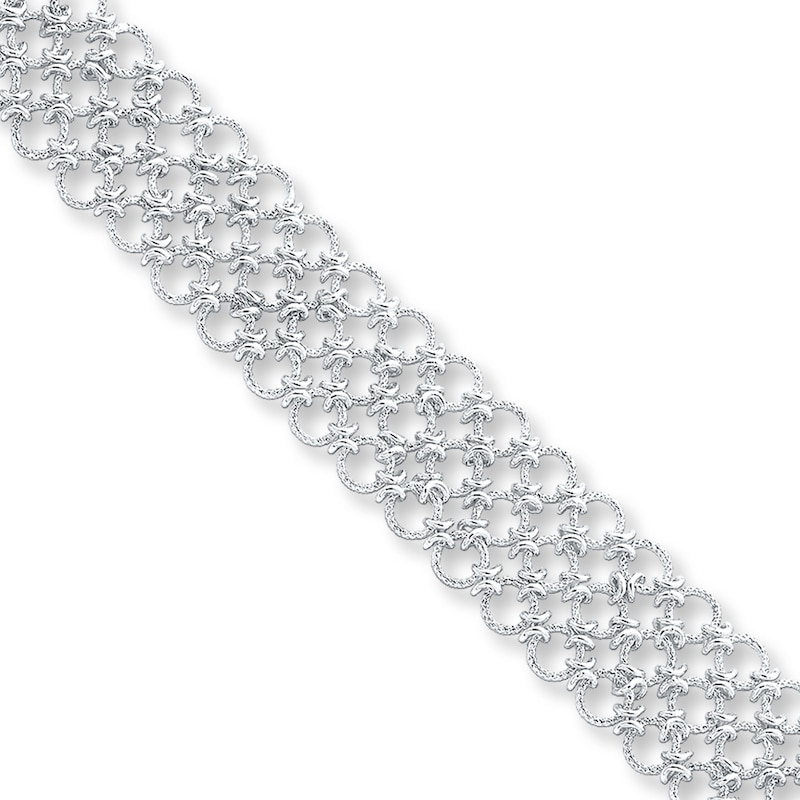 Mesh Bracelet Sterling Silver 7.5"