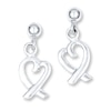 Thumbnail Image 1 of Heart Earrings Sterling Silver