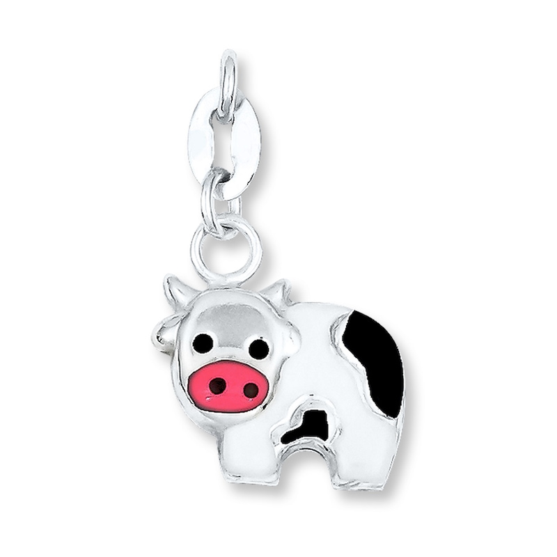 Main Image 1 of Cow Charm Sterling Silver